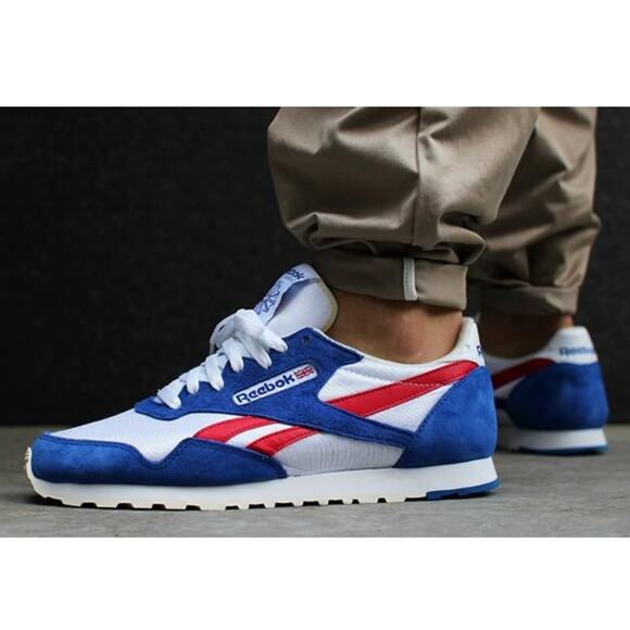 Reebok Other - Reebok Paris Runner OG Sneakers Mens 11.5 White/Royal/Red/White Athletic Shoes